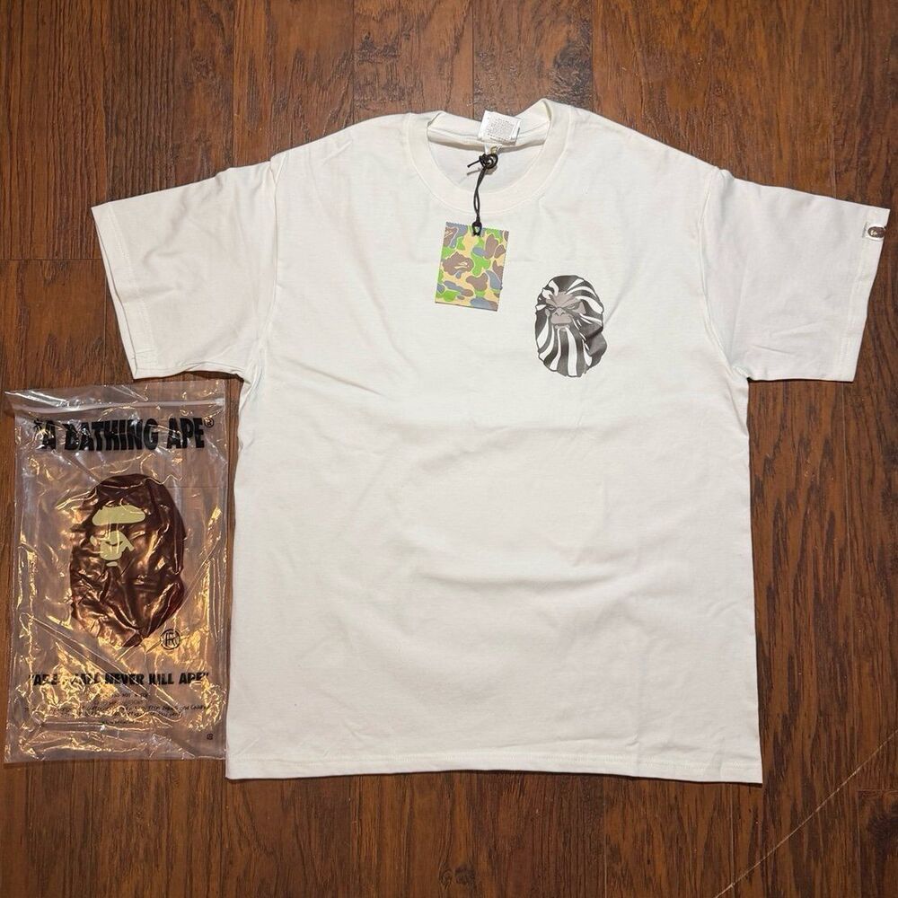 Bape White Tee